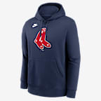 Boston Red Sox Cooperstown Logo Club Men's Nike MLB Pullover Hoodie