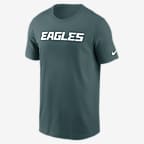 Philadelphia Eagles Primetime Wordmark Essential Men's Nike NFL T-Shirt - Teal