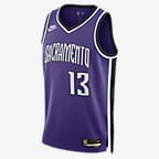 Jersey Nike Dri-FIT de la NBA Swingman para hombre Keegan Murray Sacramento Kings 2024/25 Hardwood Classics - Morado campo