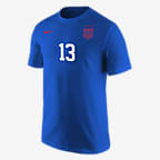 Playera de fútbol Nike para hombre Alex Morgan USWNT - Royal juego