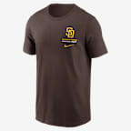 San Diego Padres 2-Hit Men's Nike MLB T-Shirt - Brown