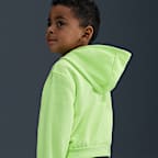 Conjunto de 2 piezas de sudadera con gorro de tejido Fleece ligero infantil Nike Glow With Me