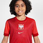 Polen 2024/25 Stadium Home/Away Nike Dri-FIT Replica-Fußballtrikot für ältere Kinder