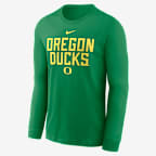 Oregon Sideline Men's Nike Dri-FIT College Long-Sleeve T-Shirt