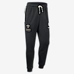 Pants Nike Dri-FIT de la NFL de pierna entallada para hombre New Orleans Saints Sideline Standard Issue - Negro
