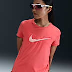 Nike One Swoosh ウィメンズ Dri-FIT ショートスリーブ ランニングトップ