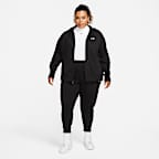 Sudadera con gorro de cierre completo para mujer Nike Sportswear Club Fleece (talla grande)