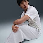 กางเกงขายาวผ้าเฟรนช์เทรีขนาดโอเวอร์ไซส์ผู้ชาย Nike Club Fleece