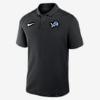 Detroit Lions Logo Victory Men's Nike Dri-FIT NFL Polo - Black