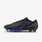 Nike Mercurial Vapor 15 Elite Artificial-Grass Low-Top Soccer Cleats - Black/Hyper Royal/Chrome