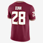 Jersey universitario Nike Dri-FIT Game para hombre de Warrick Dunn de los Florida State Seminoles