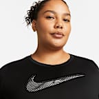 Nike Dri-FIT Swoosh Women's Short-Sleeve Running Top (Plus Size)