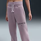 Nike Sportswear Phoenix Fleece Women's High-Waisted Wide-Leg Logo Pants