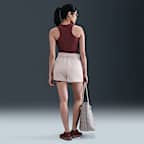 ナイキ スポーツウェア フェニックス フリース ウィメンズ ルーズ ハイウエスト 5cm ロゴ ショートパンツ