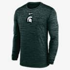 Michigan State Sideline Velocity Men's Nike Dri-FIT College Long-Sleeve T-Shirt - Green