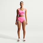 Midkini con cuello en forma de U para mujer Nike Swim