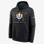 Pittsburgh Steelers Busted Play Club Men's Nike NFL Pullover Hoodie - Black