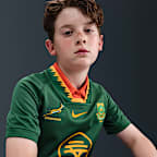 Springboks 2025/26 Stadium Home Older Kids' Nike Rugby Home Replica Top
