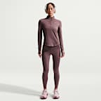 나이키 스위프트 여성 드라이 핏 UV 쿼터집 러닝 탑