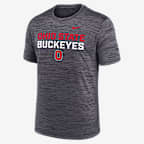 Ohio State Campus Center Stack Velocity Men's Nike Dri-FIT College T-Shirt - Black