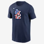 Playera Nike de la MLB para hombre St. Louis Cardinals Americana - Azul marino