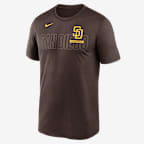 San Diego Padres Knockout Team Legend Men's Nike Dri-FIT MLB T-Shirt - Brown