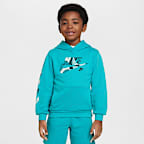 Nike Sportswear "Outside the Lines" Little Kids' French Terry Pullover Hoodie - Dusty Cactus
