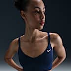 Midkini con cuello en V Nike Swim Essential para mujer