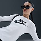 ナイキ スポーツウェア クラブ エッセンシャル ウィメンズ ロングスリーブ ロゴ Tシャツ