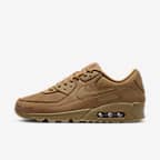 Nike Air Max 90 Premium Men's Shoes - Flax/Gum Light Brown/Wheat