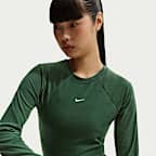 Långärmad ribbstickad topp med tajt passform Nike Sportswear Chill Knit för kvinnor