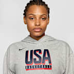 Sudadera con gorro de básquetbol Nike para mujer USA Practice