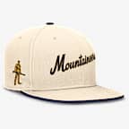 West Virginia Mountaineers Primetime True Men's Nike Dri-FIT College Fitted Hat