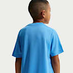 Playera de entrenamiento de manga corta Dri-FIT para niño talla grande Nike Multi