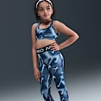 Nike Pro Big Kids' (Girls') Mid-Rise Leggings