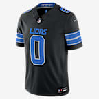 Jahmyr Gibbs Detroit Lions Men's Nike Dri-FIT NFL Limited Jersey - Black