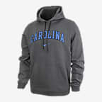 UNC Club Fleece Men's Nike College Hoodie - Carbon Heather