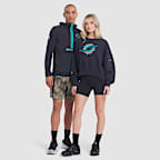 Miami Dolphins Rivalries Collection Oversized Women's Nike NFL Pullover Crew