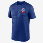 Playera Nike Dri-FIT de la MLB para hombre Chicago Cubs Knockout Team Legend - Royal