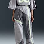 나이키 스포츠웨어 여성 미드라이즈 루즈 우븐 오픈 헴 팬츠