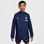 París Saint-Germain Academy Pro Chaqueta para la lluvia de fútbol con capucha Nike - Niño/a