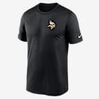 Playera Nike Dri-FIT de la NFL para hombre Minnesota Vikings Legend Small Logo - Negro