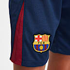 F.C. Barcelona 2024/25 Stadium Home Older Kids' Nike Dri-FIT Football Replica Shorts