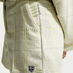 Shorts de golf de tartán para mujer Nike