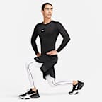 Nike Pro 男款 Dri-FIT 緊身長袖健身上衣