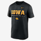 Iowa Courtside Basketball Legend Men's Nike Dri-FIT College T-Shirt - Black
