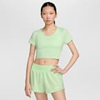 Nike One Classic Women's Dri-FIT Short-Sleeve Cropped Twist Top