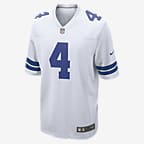 NFL Dallas Cowboys (Dak Prescott) Men's Game Football Jersey - White