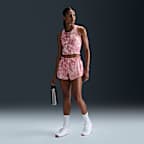 Camiseta de tirantes Dri-FIT estampada cropped para mujer Nike One Fitted