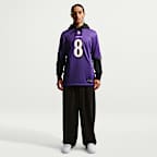 Jersey de juego Nike para hombre Lamar Jackson Baltimore Ravens